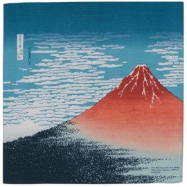 Red Mount Fuji Furoshiki