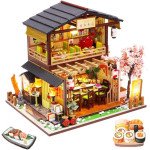 Spilay DIY Dollhouse Miniature with Wooden Furniture